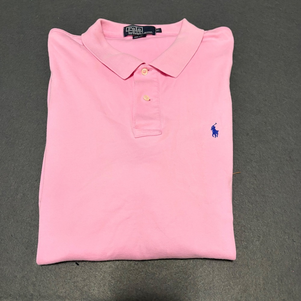 Polo Ralph Lauren Polo Shirt Mens XL Pink Logo Preppy Cotton Colorful Golf